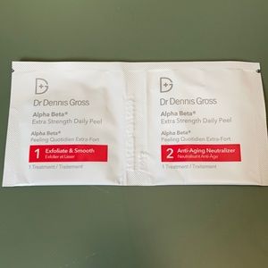 Dr. Dennis Gross extra strength daily peel.